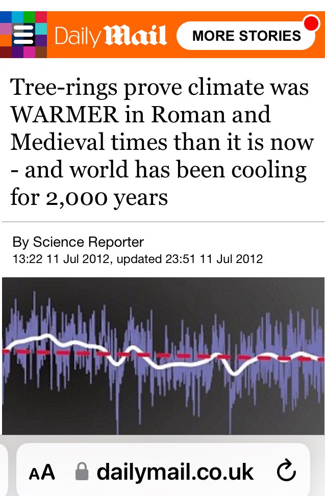 WeLnever's tweet photo. @BBCNews Because you only use records after from after a mini ice age ended ? You ignore scientific ice core and tree ring data in favour of modelling and  statistics from weather stations in expanding urban heat islands. Propaganda v science . https://t.co/ph1sUTaKnc