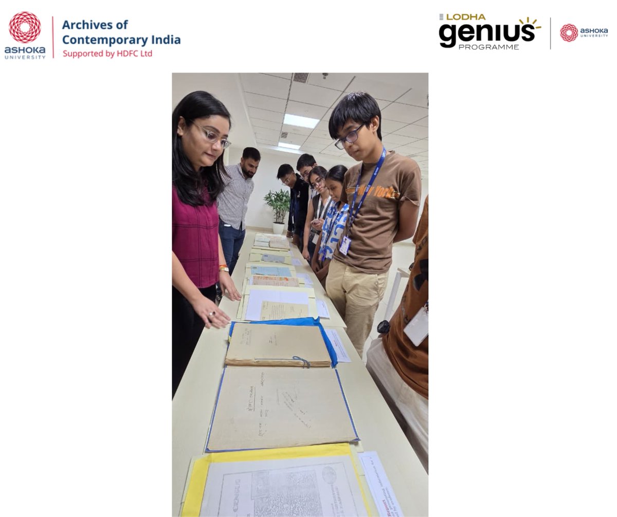 Ashoka_Archives's tweet photo. Archives Workshop for Lodha Genius Programme students 2026: Day 2 (26 May 2026).
#archivesofcontemporaryindia #LodhaGeniusProgramme https://t.co/eFhTti2dLK