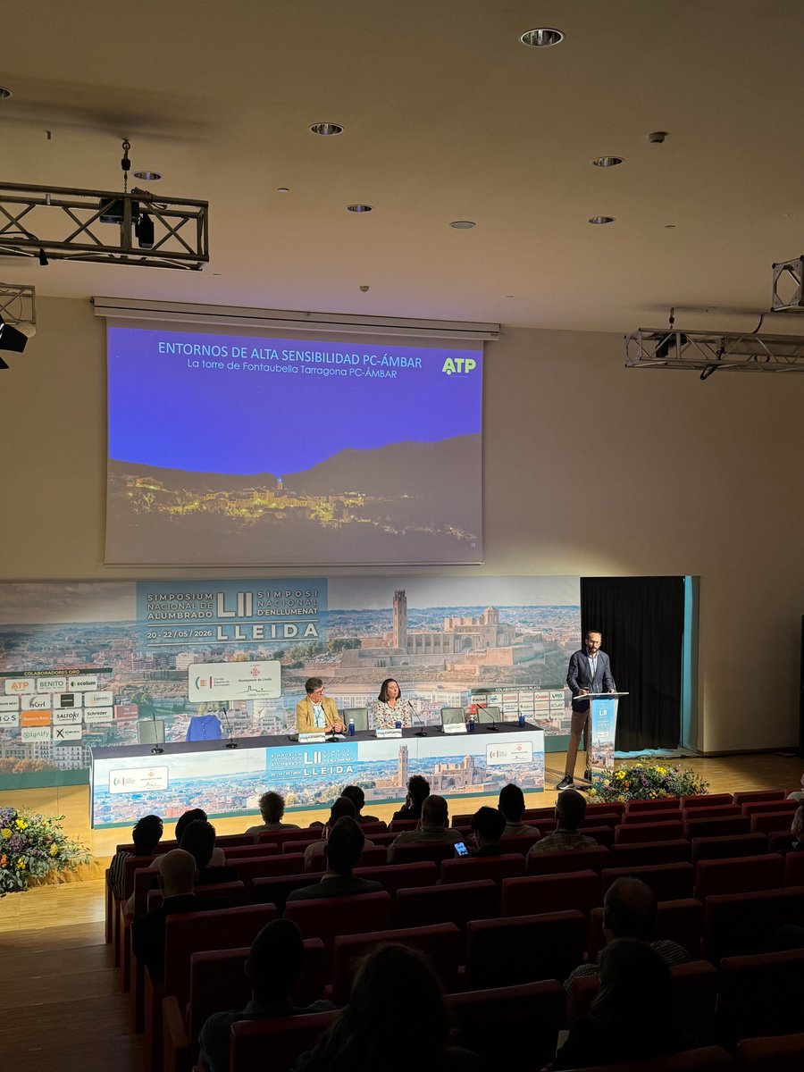 ATPlighting's tweet photo. ➡️ Ya disponible el artículo sobre nuestra participación en el LII Simposium Nacional de Alumbrado celebrado en Lérida: https://t.co/6xKUekwl32

ATP iluminación participó en con dos ponencias sobre alumbrado público sostenible, abordando temas como las temperaturas ultracálidas, la tecnología LED PC Ámbar, el FHS 0% y el diseño lumínico responsable.

Seguimos impulsando una iluminación exterior más eficiente y sostenible.

#ATPIluminación #SimposiumAlumbrado2026 #AlumbradoPúblico #IluminaciónSostenible #FHS0