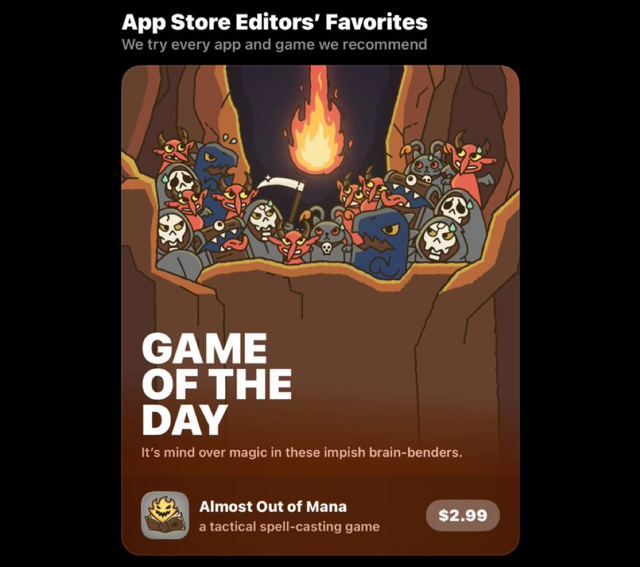 buildbox's tweet photo. Another awesome milestone for the Buildbox community 🎉

Almost Out of Mana has been featured as Game of the Day on the App Store!

Huge congrats to the @OvidiuTepes 👏

Check it out ↓
https://t.co/ZRssbjJEG7

#GameDev #IndieDev #AppStore #Buildbox https://t.co/8coTAea01M