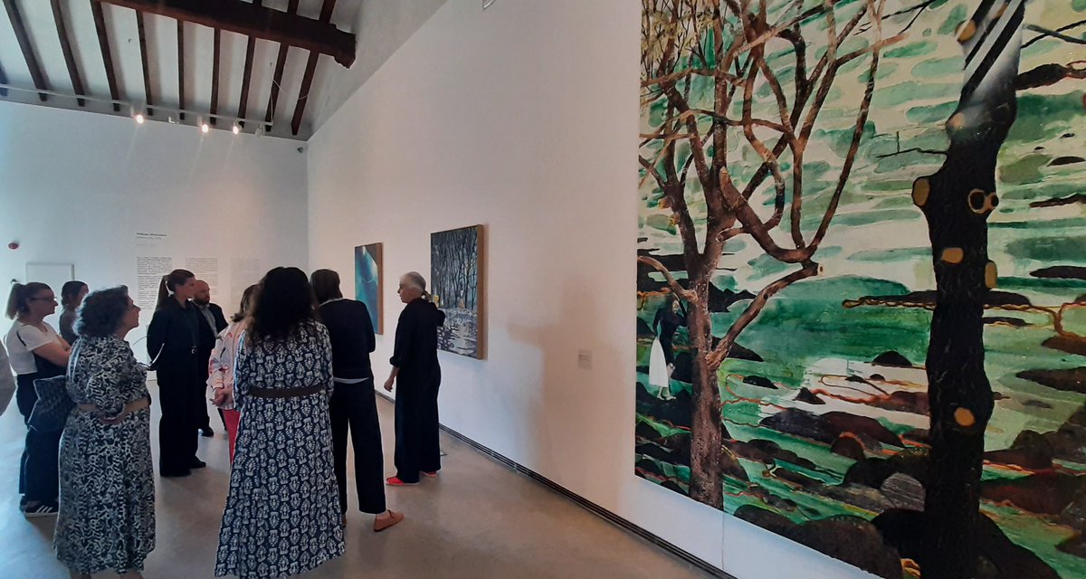 icaib's tweet photo. 🖼️🔍 Visita guiada a la exposición Broken Open, del pintor australiano William Mackinnon, que reúne trece bellas obras en el Museo de Arte Contemporáneo de Eivissa (MACE) https://t.co/sMnBZqW69e