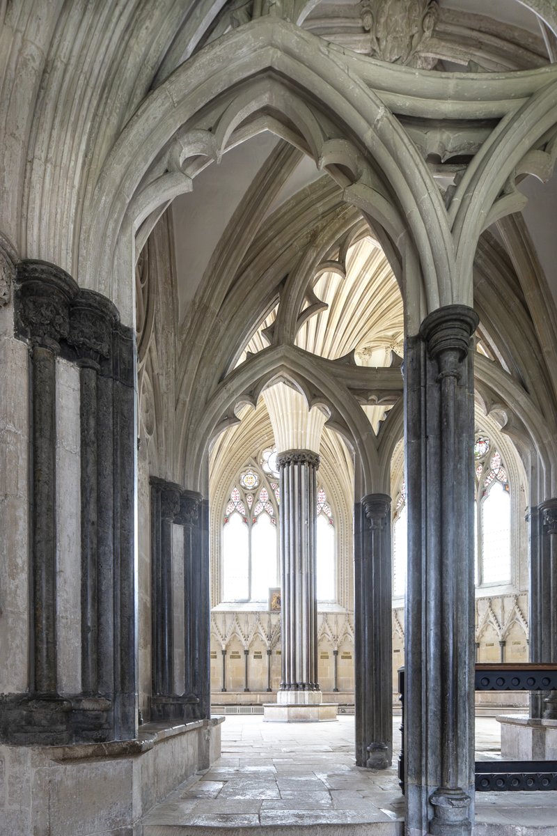 fotofacade's tweet photo. ✨ What is so jaw dropping about the medieval chapter house at Wells is its nested complexity - the feeling as if you are walking through a wooded glade. https://t.co/sdCnm9sFPv