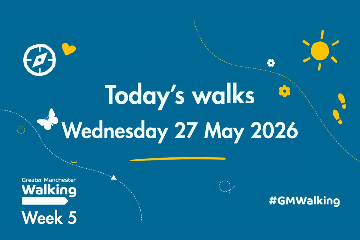 burylivewell's tweet photo. Today's #GMWalkingFestival walks 🥾

Wednesday 27 2026

Coddiwomple Walks - Mere Clough
🟢Leisurely
📍The Barn Countryside Centre, Philips Park
🕥10am

More
https://t.co/mpNO4y3NPo
Benefits of walking/walking groups
https://t.co/aElVSYqoR2 

#KeepBuryMoving #WalksinBury https://t.co/FiVqiweoMK