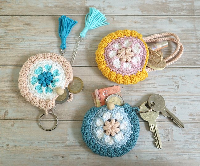 weavecrochet's tweet photo. Mini Mandala Bag Keychain, Bag Charm, Coin Purse https://t.co/uPBVlzP90d https://t.co/zZdHZp5ZBw