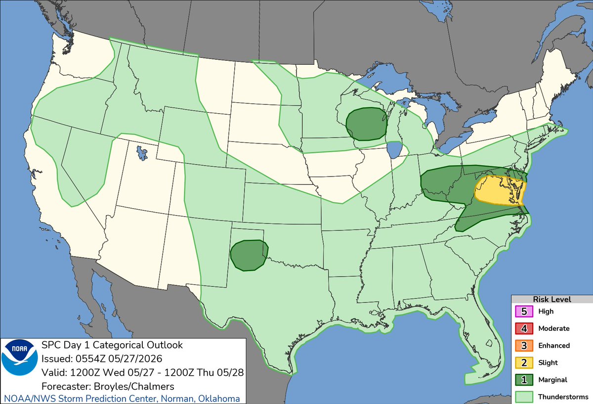 NWS Storm Prediction Center tweet media