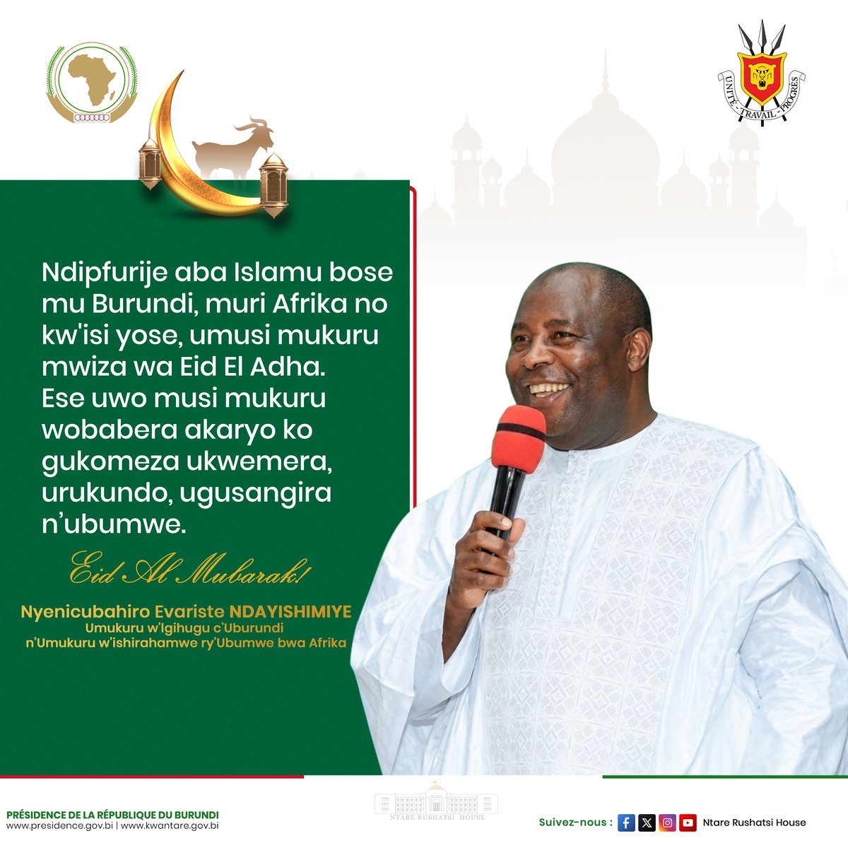 SE Evariste Ndayishimiye tweet media