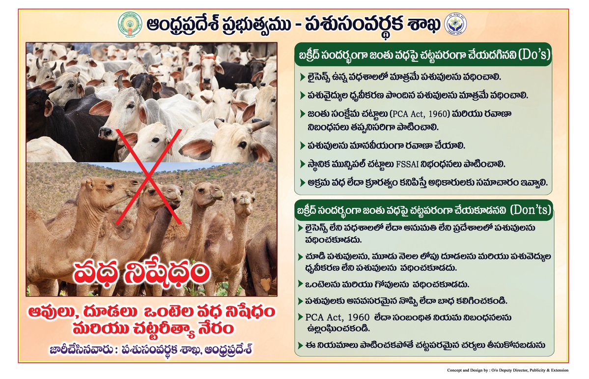 Andhra Pradesh Animal Husbandry Department tweet media