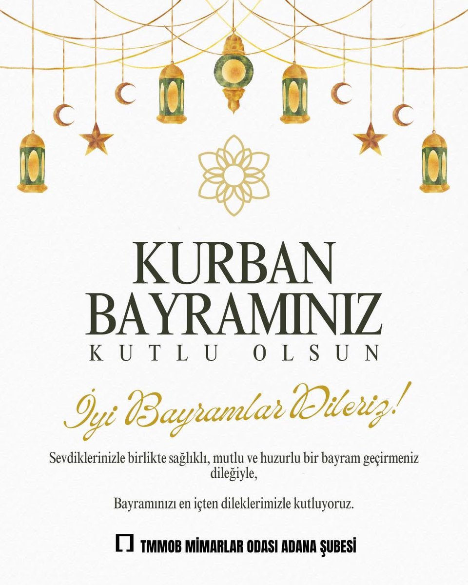 adanamimod's tweet photo. Kurban Bayramımız kutlu olsun.
Huzurlu sağlıklı nice bayramlar dileriz. https://t.co/MT8rjPHyc7