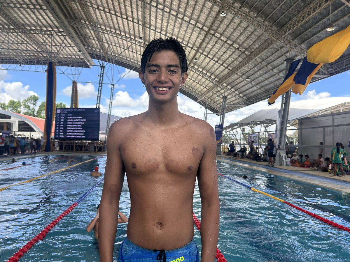 beamicallerrr's tweet photo. @gmanews @gmasportsph Region I bet Anton Della dominated the secondary boys individual medley with a time of 2:09.97, breaking the 2:12.14 record of Peter Dean in 2019.

The 17-year-old swimmer is competing in his fourth Palaro stint @gmanews @gmasportsph https://t.co/YVmF3wTXch