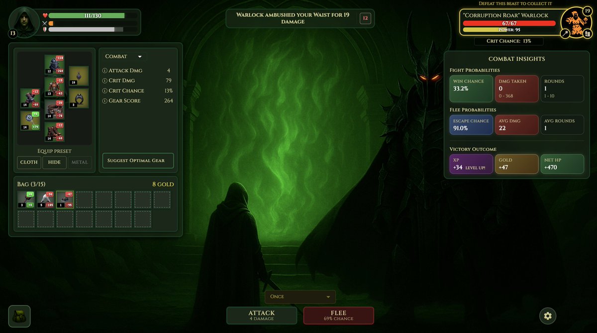 FaF_quest's tweet photo. OK, I just capture this Warlock. ⚔️

That's not the final boss I'm looking for... but it's still cool to get an animated T1 beast. 🤘

@LootSurvivor 

https://t.co/J6bbFNknjc https://t.co/qw6JrSHGu1