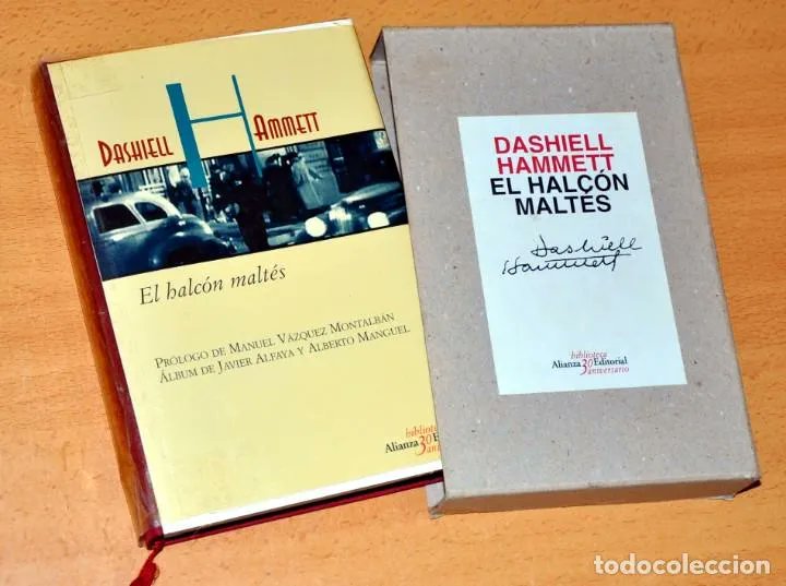 LibrosVintage's tweet photo. El 27 de mayo de 1894 nacía en St Mary's County (Maryland) Dashiell Hammett, creador de la novela negra y autor de 'El halcón maltés'.

#Bibilioteca30Aniversario
@alianza_ed, 1997. 
https://t.co/1Xy3ajCeNl https://t.co/F7yi944wW2