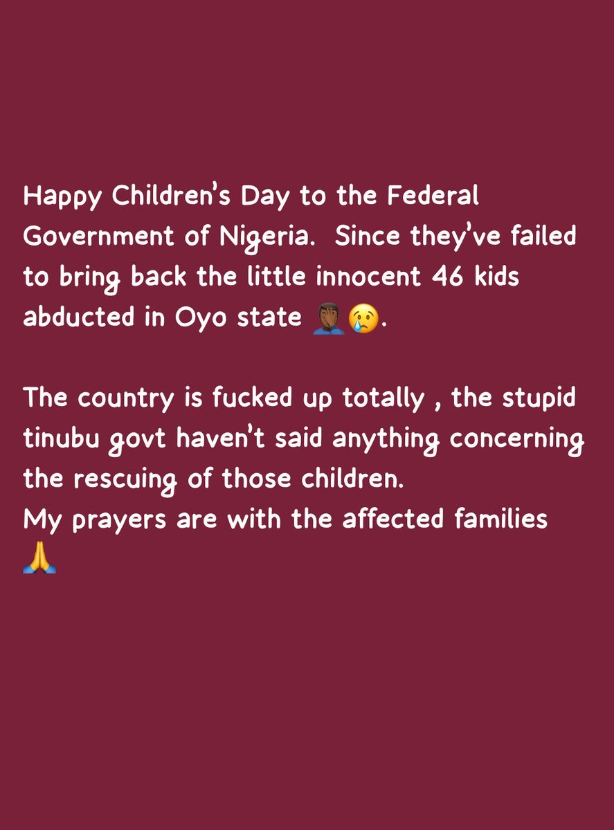 viktor_unruly's tweet photo. Happy children day President tinubu #childrenday #Apc @officialABAT https://t.co/mPqGTnHiOS