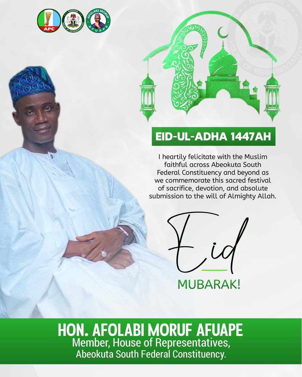 Hon. Afolabi Moruf Afuape tweet media