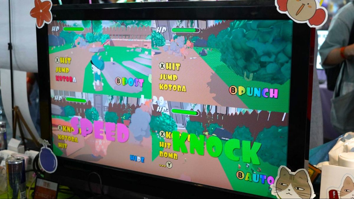 GameMakersJP's tweet photo. 「BitSummit PUNCH」学生ゲームジャム出展作品を紹介＆開発者インタビュー！
https://t.co/EUqjnGFEND

ハンドトラッキングで人形を操るVRゲーム『Make with Puppet』や、文字を拾い集めて爆弾を作るマルチ対戦ゲーム『KOTOBA KNOCK』など、力作揃いの出展作品をピックアップして紹介 #BitSummit https://t.co/uf5zynQXNX
