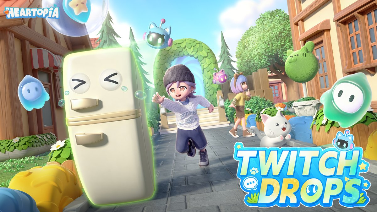 MyHeartopia's tweet photo. 🔥Watch Streams to Win Rewards | Heartopia Twitch Drops Now Live!

Enjoy the brand-new party mode, and earn even more rewards by watching Heartopia streams on Twitch! 🥳

⏰ Twitch Drop Time
May 28, 05:00 – June 4, 04:59 (UTC−5)

🎁 Rewards
⏱ Watch for 15 minutes:
- Flawless Fluorite ×2
- Apple ×10
- Milk ×10

⏱ Watch for 30 minutes:
- Roaming Oak Timber ×2
- Mermaid Perfume ×2
- Energy Fish Jerky ×2

⏱ Watch for 60 minutes:
- Wishing Star ×15
- Rare Timber ×6
- Crafty Repair Kit ×5

📺 How to Participate
Link your Twitch account to your Heartopia account before joining the event. Go to Twitch, watch "Heartopia" category livestreams, and complete the corresponding tasks to claim rewards.

Step 1: Click the link to complete account binding: https://t.co/Msc8RvJNLD
Step 2: Head to the "Heartopia" category on Twitch: https://t.co/wGFbpgdBtp
*Note: Each reward tier can only be claimed once during the event period.

#heartopia #TwitchDrops #heartopiatwitch
