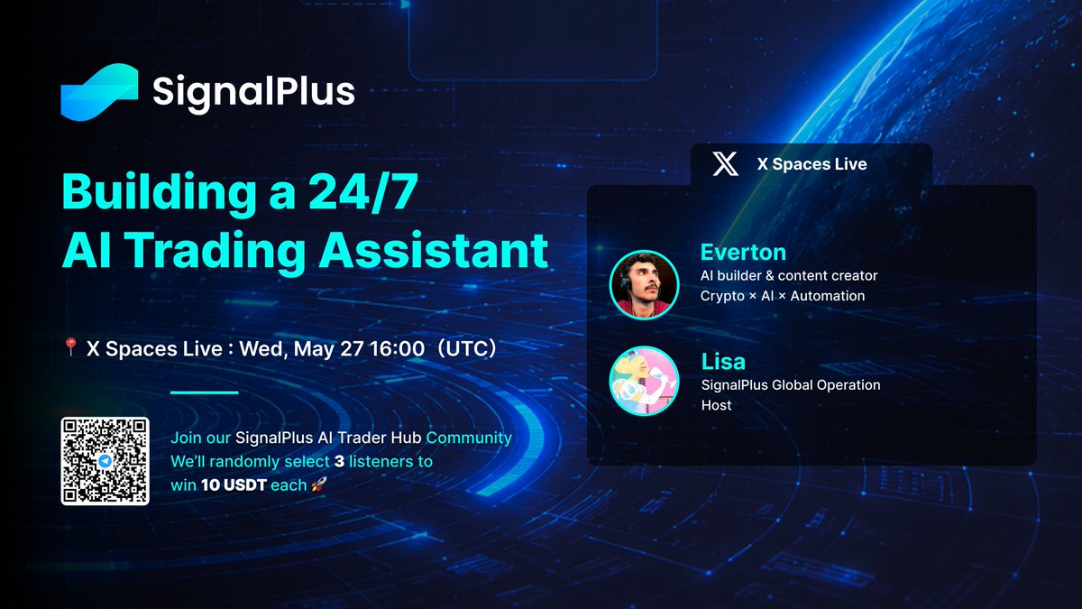 Signalplus 🚨 TODAY’S X SPACE Building a 24/7 AI Trading Assistant SignalPlus × ...