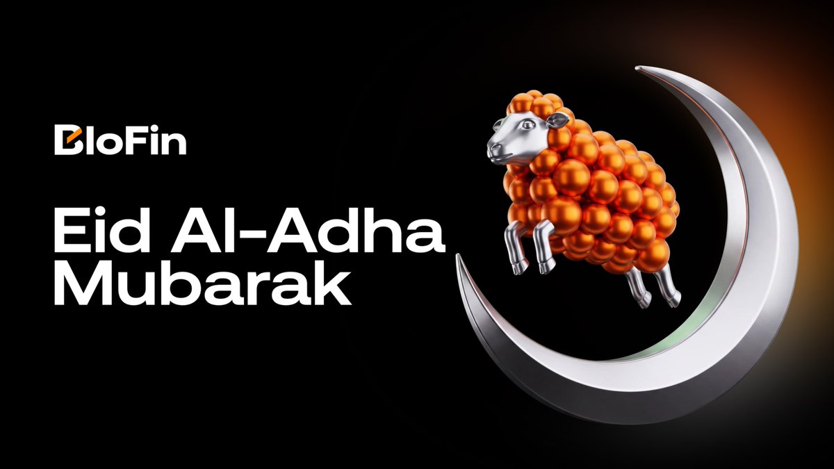 BloFin_Official's tweet photo. Eid Mubarak to everyone celebrating 🧡

BloFin wishes you and your loved ones peace, joy, and prosperity this Eid. https://t.co/v9qTZLAxxk