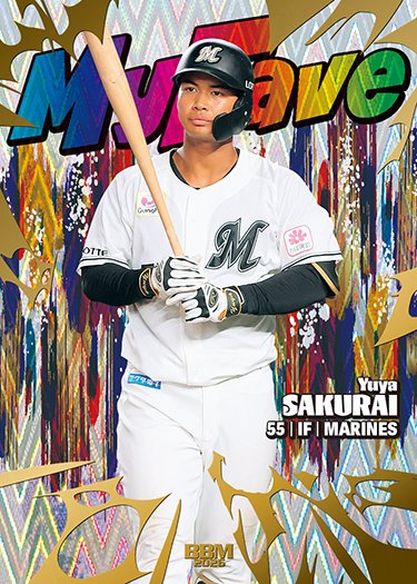 櫻井ユウヤ選手　ユニフォーム　千葉ロッテマリーンズ