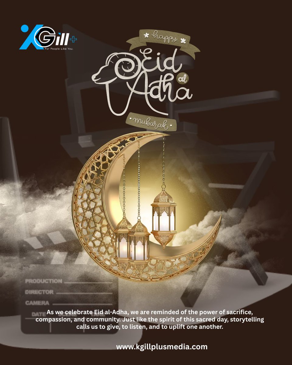 KgillPlusMedia's tweet photo. Happy Eid Mubarak from Kgill+ Media. 🌙✨
May this Eid bring peace, joy, and renewed purpose to continue creating, inspiring, and transforming lives through art and storytelling.

#EidAlAdha #EidMubarak #KgillMedia #AfricanStories #StorytellingForChange https://t.co/37qigxtXva