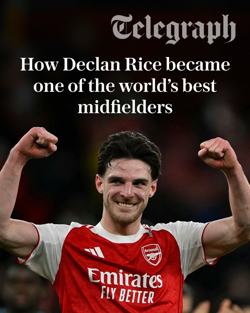 TeleFootball's tweet photo. 🕺"Vibe controller" in the dressing room
🤝 No traditional agent
🥞 Joining pre-match "pancake club"
🏴󠁧󠁢󠁥󠁮󠁧󠁿 Tension with England's other "young alpha"

@JBurtTelegraph has some fascinating detail on Declan Rice's rise and his dream of winning the Ballon d'Or #AFC

https://t.co/fFebXzfXVp