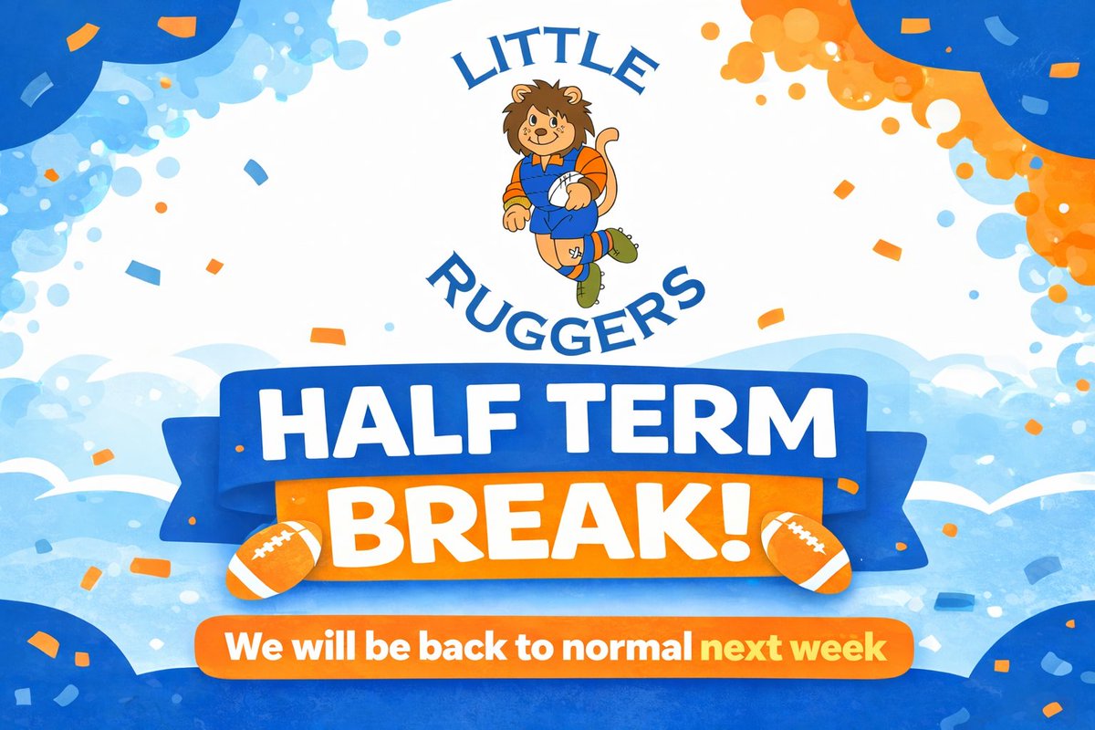 LittleRuggers's tweet photo. 𝐑𝐞𝐦𝐢𝐧𝐝𝐞𝐫 - we have no #Fairfield sessions this afternoon due to our half term break 👍!

We hope everyone is having as lovely week so far 😃🙌.

#RuggersFamily 🏉 https://t.co/vkBnV6GTCC