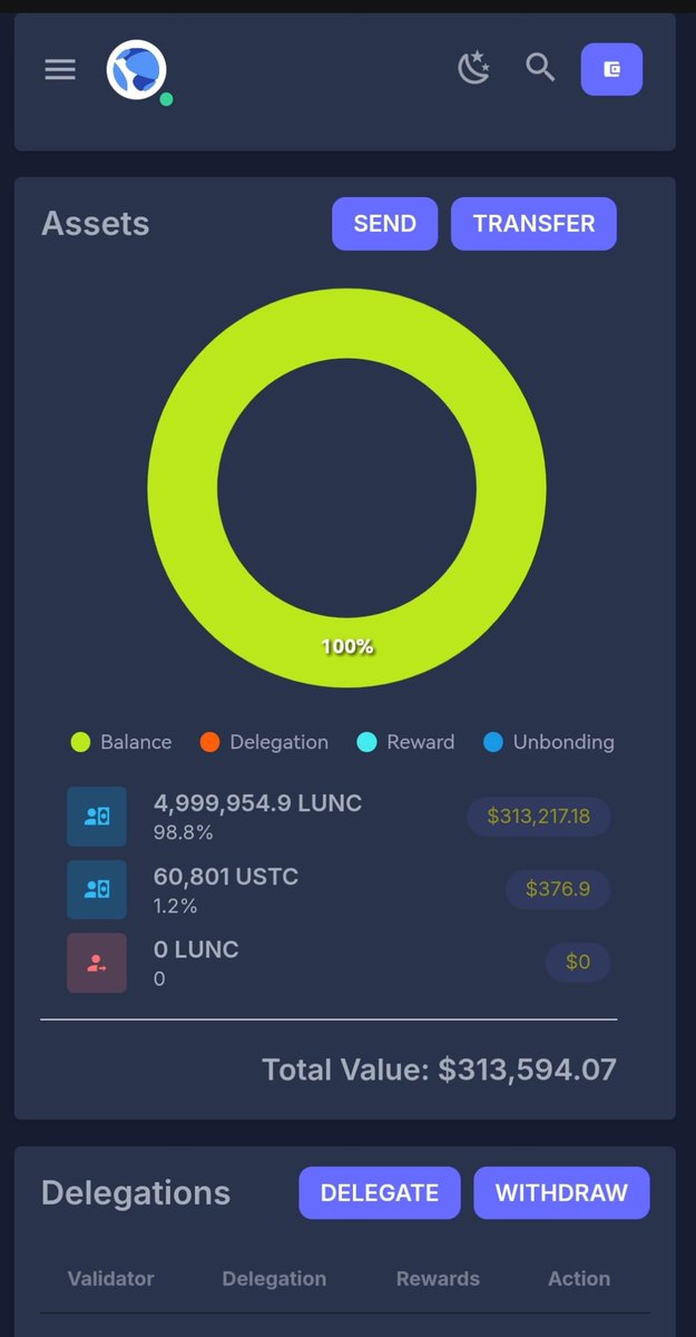 kerim_3453's tweet photo. Currently, our cold wallet contains 4,999.95 LUNC, equivalent to $313,000. However, 60,801 USTC is equivalent to $376.9. The USTC price appears to be the current price, but LUNC shows as $0.062. This is only visible through a single cold wallet.#lunc #ustc #terraclassic #piyasa https://t.co/4yj1owFK5Z