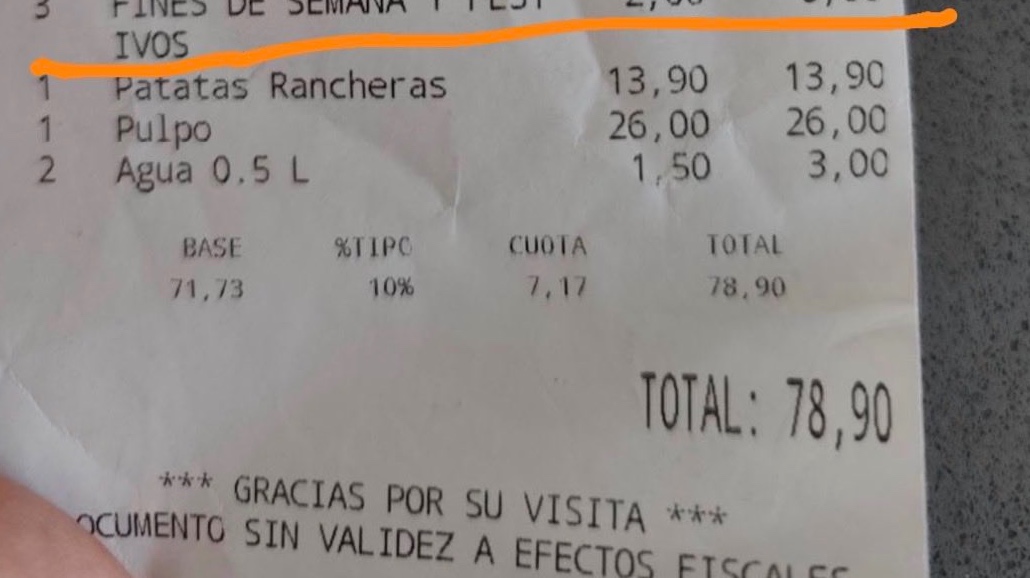 euribor_com_es's tweet photo. Sorpresa en un bar de Valencia: el recargo inesperado que apareció en el ticket tras el desayuno