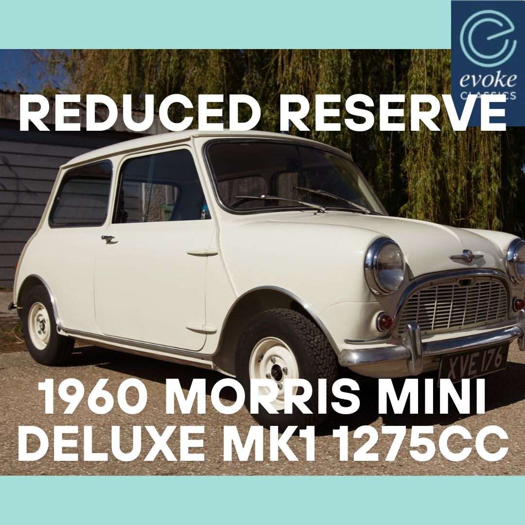 EvokeClassics's tweet photo. LIVE AT AUCTION
1960 Morris Mini Deluxe Mk1 1275cc
https://t.co/k4VCQD7PsO
Uprated 1275cc engine
Original 850cc matching numbers engine supplied
3 Previous owners
Heritage certificate
Great provenance
HPI Clear
#Mini #ClassicMini #MiniMK1 https://t.co/kPuf6TBhkN