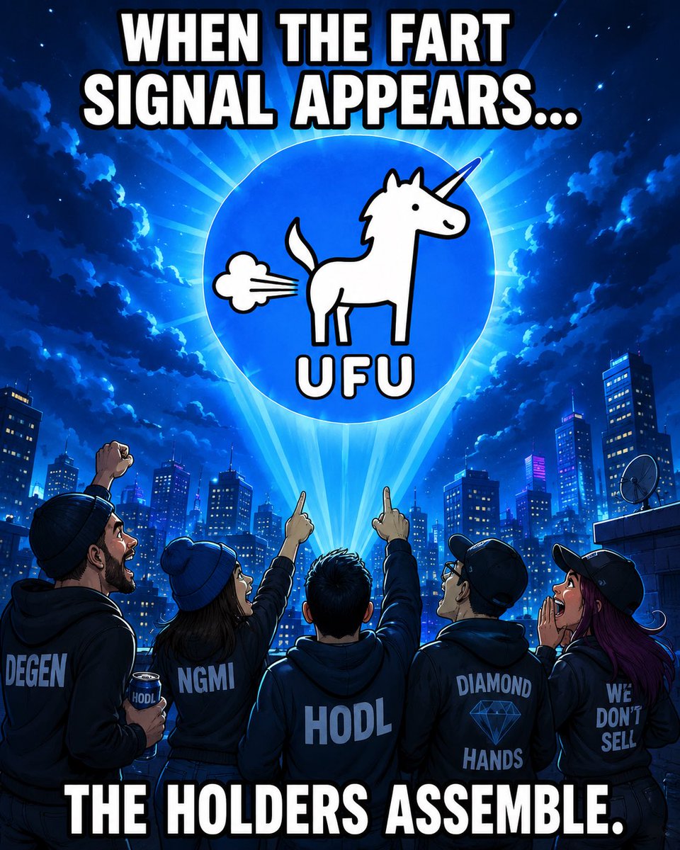 MOONofficialCTO's tweet photo. Diamond hands assemble here $UFU 🦄💨 https://t.co/mZUJjpZXsO