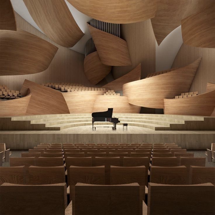 gomezdetejada's tweet photo. Concert hall,  Lihan Jin.

Según el propio autor, el proyecto explora la profunda interacción entre arquitectura y música, profundizando en cómo la esencia intangible del sonido puede traducirse en una experiencia arquitectónica tangible. 

El diseño se inspira en el concepto de «tensión» (una fuerza dinámica intrínseca a ambas disciplinas) que actúa como puente entre sonido y estructura.
https://t.co/7s5idpi35R