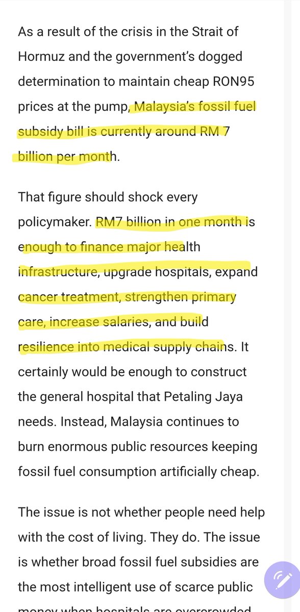Natcromancer's tweet photo. This is something I've said for years at this point

1. Public health and social funding is locked in economically ruinous fuel subsidies

2. A new public hospital needs thousands of medical and admin staff most seem to forget

Call me a "hack" if you want, these are the facts https://t.co/74YsLBxTjA