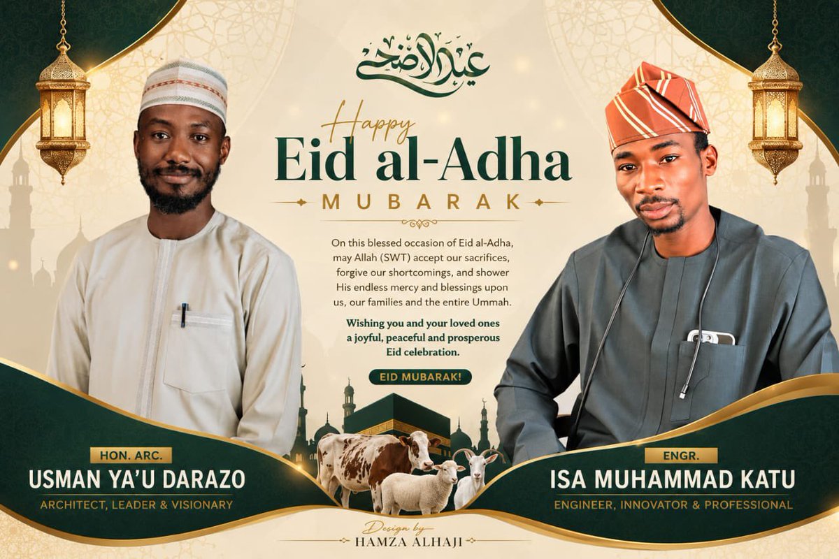 EngineerIsahmuh's tweet photo. Eid Mubarak my
Hero @Usman_Yau_78 https://t.co/1lbry2uWS8