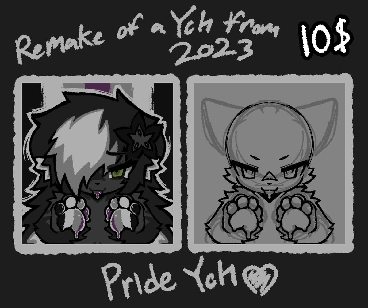 Mega_Moppa's tweet photo. also a remake of a ych i made a few years ago doing it again! 10$ pride ych, you can use them as stickers if you want! 💪( owo💪) https://t.co/4PSf0Yx9Nl