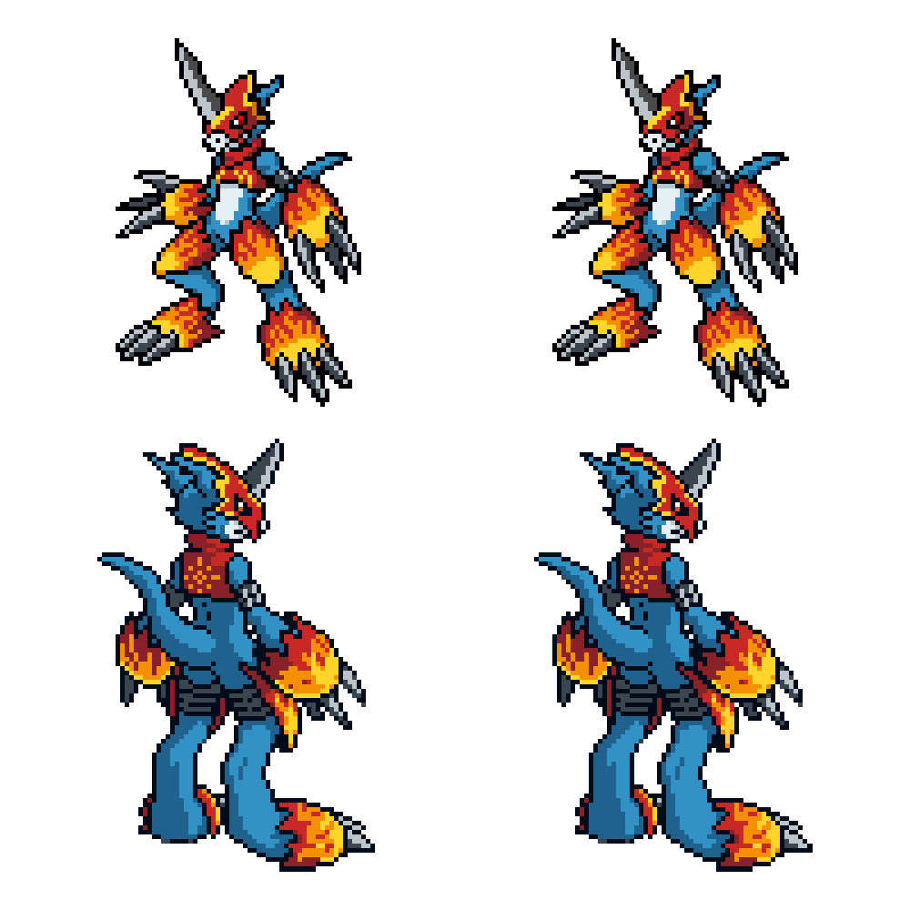NOROCI2's tweet photo. I made Fladramon (Flamedramon) sprites for Pokemon fan games.
#sprites #pixelart #digimon #digimonsprites #digimonsprite #digimonadventure02 #pokemonsprites #fladramon #flamedramon #wormmon https://t.co/hRrpLCMF1P