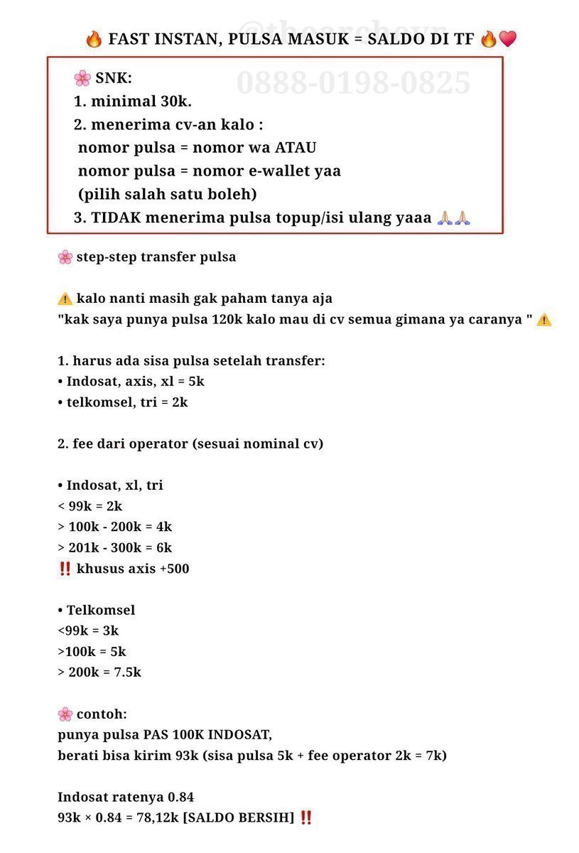 thearchevr's tweet photo. kalo sesuai SNK 5 menit transaksi aja langsung beresszzzz!!!

tri 0.84
tsel 0.84
isat 0.85
xl axis 0.87

‼️  testimoni dan chat wa klik link channel WhatsApp yaa 👉🏻 [https://t.co/FgfQfdxGhv] https://t.co/f6O7GOWW0w