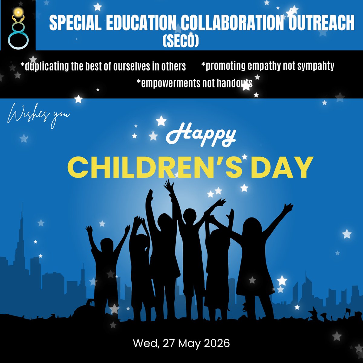 SECOSPED's tweet photo. Hapoy children's day to you all. Celebrate our children. https://t.co/3qmT2UdmTn