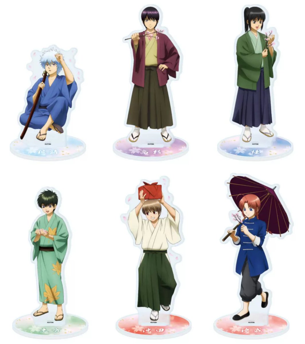 【3点セット】銀魂 和 アクリルスタンド コレイズにて予約受付開始 アクリルスタンド「銀魂」お花見 幼少期ver