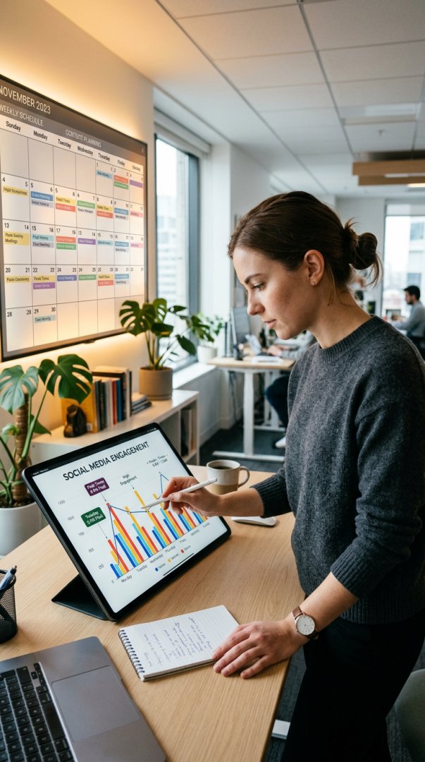 Confe_io's tweet photo. Struggling to find the best time to post?
 
Analyze your audience's activity patterns to identify peak engagement times. Use Confe to schedule when they’re most online!
 
Maximize reach with just a few clicks.
 
Discover your optimal posting times with Confe today https://t.co/VZmssbq7Eq