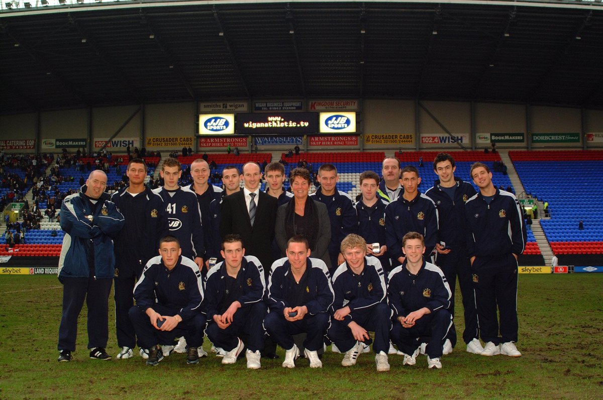 WAFCHeritage's tweet photo. No on this day today so we look at our @Latics_Academy team's from 2003/04 - Reserve Team/Youth team vs Man City in the Youth Cup and a medal presentation shot, anyone you recognise? #wafc @WiganAthSC @LaticsOfficial @PWUPodcast @HeritagePodWAFC @WAFCPastPlayers @PKendrickWIG https://t.co/fYQRVHodGT