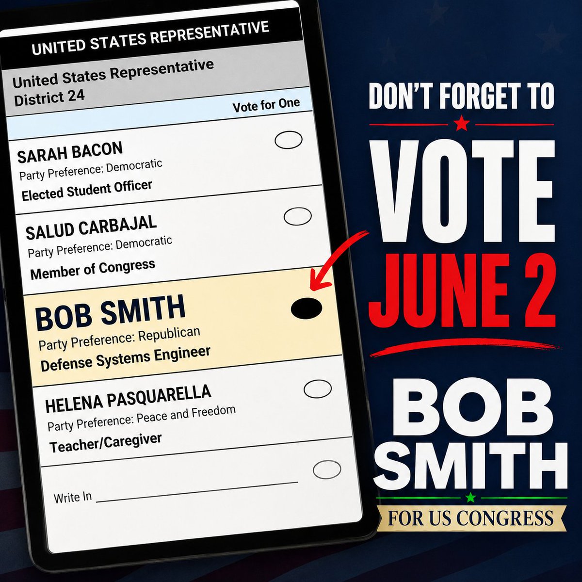 Bob Smith for Congress - bobsmithforcongress.com tweet media