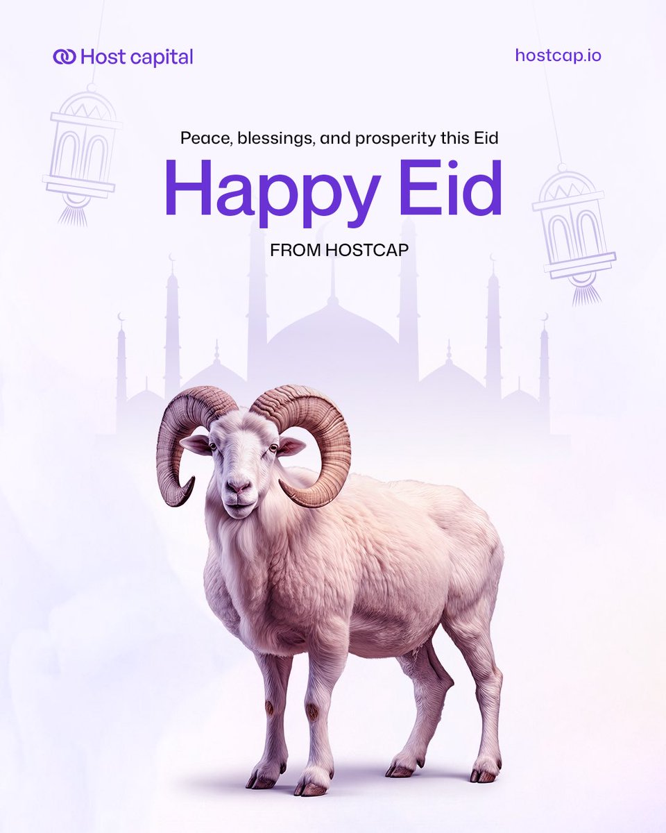 hostcap's tweet photo. May this Eid bring growth, blessings, and new opportunities 🌙 https://t.co/W5h4GsNAgd