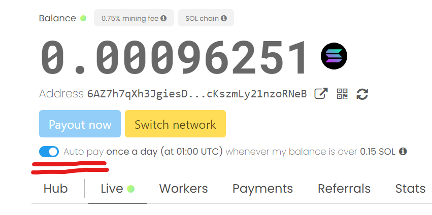 PUSF_Denix's tweet photo. @E8Futures https://t.co/TGmIVXgsrJ

unmineable-mine bitcoin now

* check 'AutoPay' status in Dashboard, only 'On' status means unmineable pool will pay mined SOL to your mining wallet automatically.

Use my referral code - qsu0-fl22

Download App now and start mining and get legit payouts. https://t.co/kmWJMBqpDj