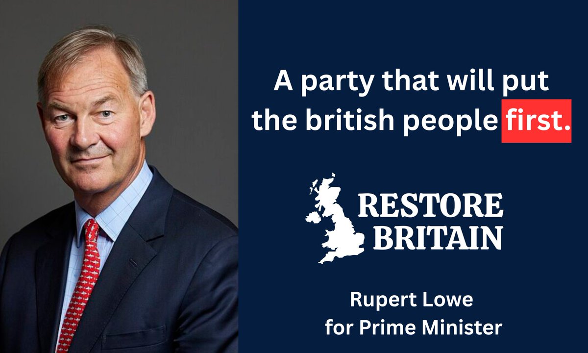 jesusitrusti's tweet photo. To all Restore Britain supporters, no matter how big or small your account may be, please follow and support those who have taken the time to support you.
We are one community with one mission ,  to encourage one another and keep pushing Rupert Lowe forward. https://t.co/qe2qTZuu0G
