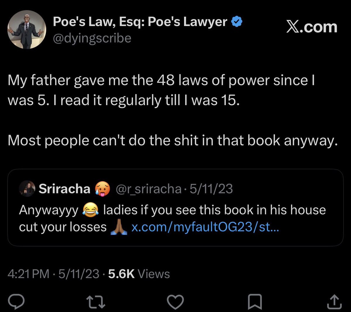 Poe's Law, Esq: Poe's Lawyer tweet media