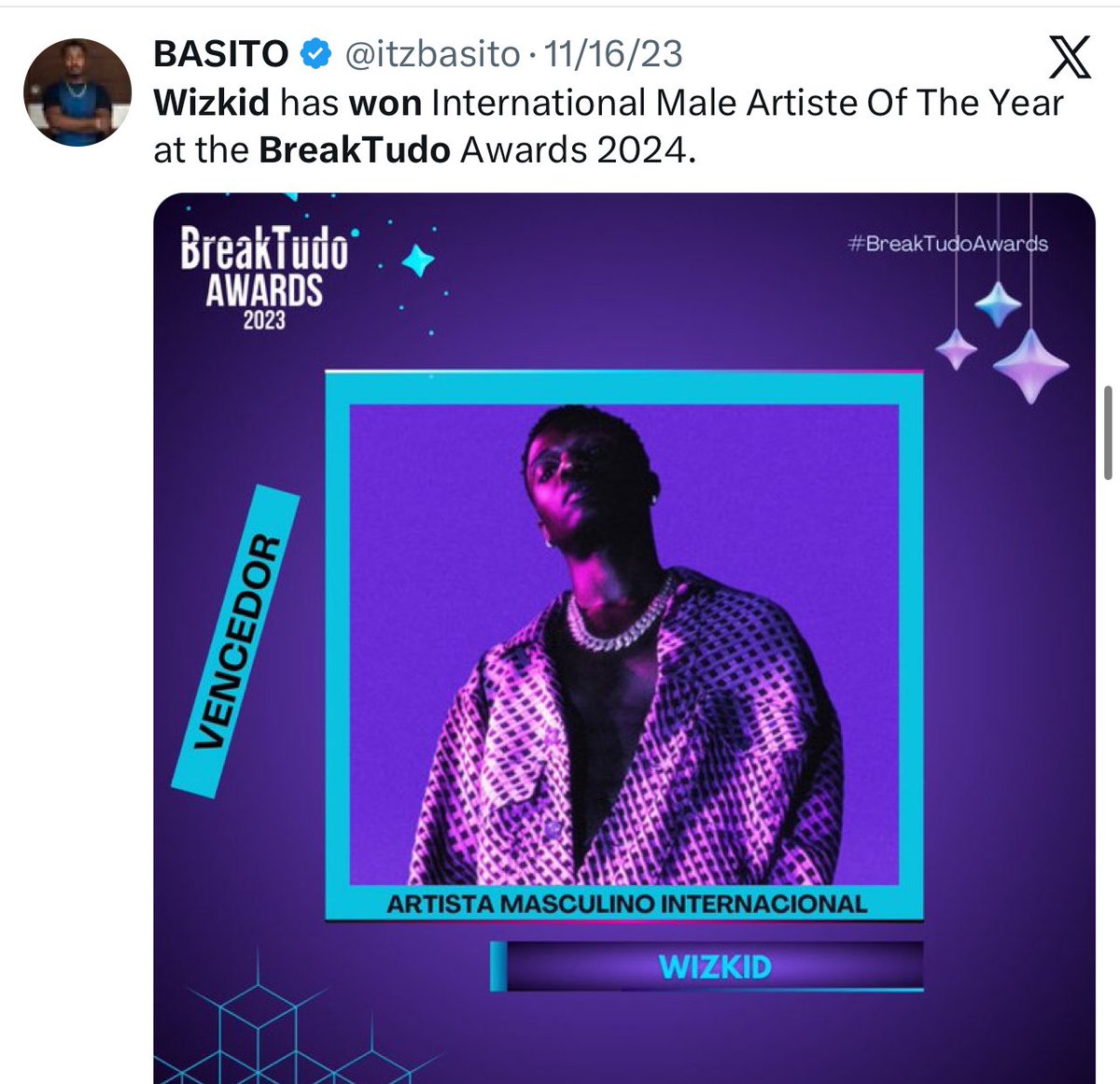 yoitz21nut's tweet photo. Nice ragebait 😂

Funfact: Wizkid has won more solo international awards than Burna Boy has won international awards https://t.co/Np22ObOhBl