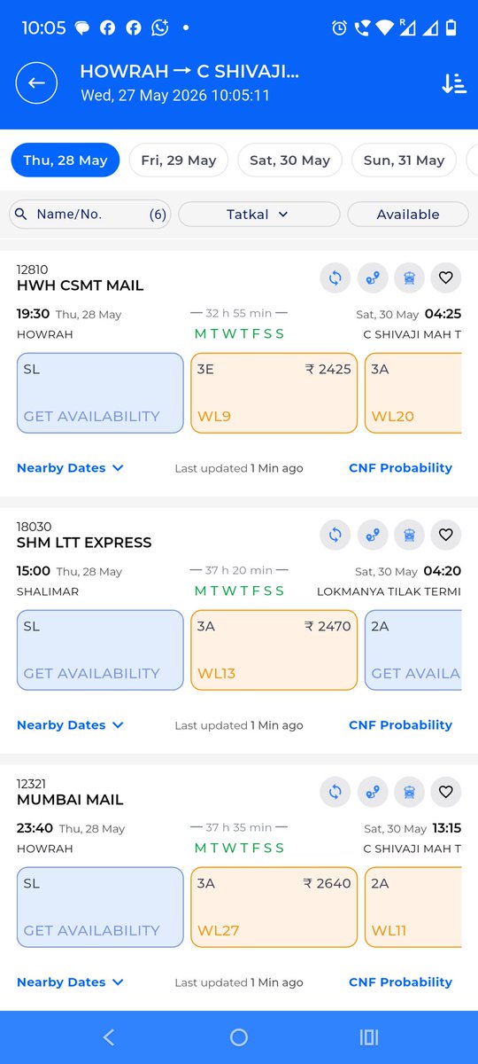 SomenatGhosh89's tweet photo. @AshwiniVaishnaw @RailMinIndia @RailMadad 
During booking of Tatkal Ticket, @RailOneIndia app is not responding. Unable to book a tatkal ticket https://t.co/h2LcmC65J2