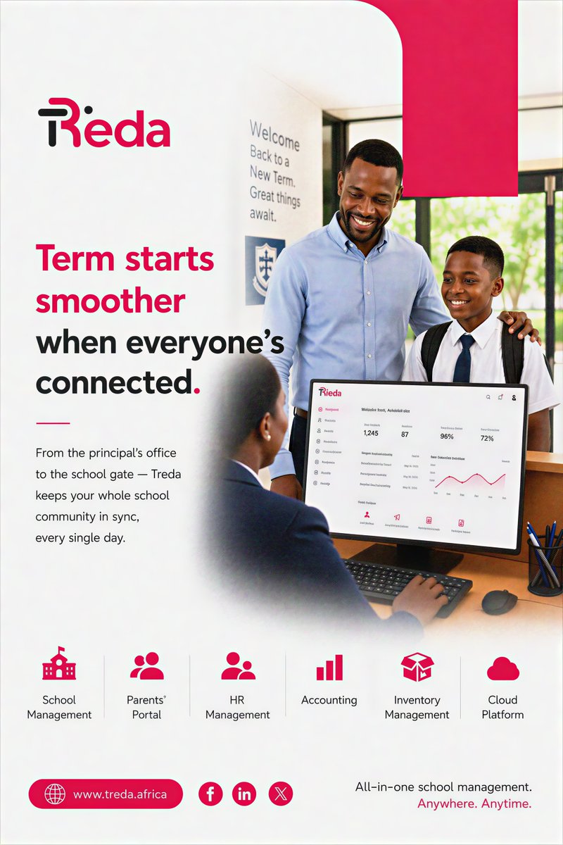 TredaAfrica's tweet photo. It's not just about having the tools — it's about everyone actually being on the same page.

That's what Treda does for schools. 

Visit  https://t.co/v8EmK6AIAp and book a demo today.

#Treda #EdTech #NewTerm https://t.co/REVMG1sQTf