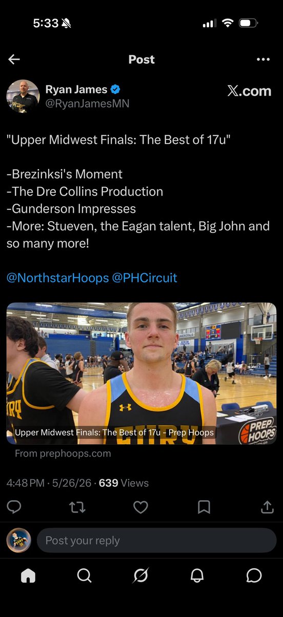 ryan_miskowicz's tweet photo. Proud of my @mnfuryboys Sabin 17U team for battling all weekend with only 7 to finish 3-1 against tough, loaded teams.  And  appreciate @RyanJamesMN for the acknowledgment and positive comments. 

@FreshCoastHoops
@PrepHoops
@PHCircuit
@Coach_Sabin
@NorthstarHoops
@AndOneFilms
@Streethistory
@NorthstarAlex
@stribvarsity 
@Marcus_R_Fuller