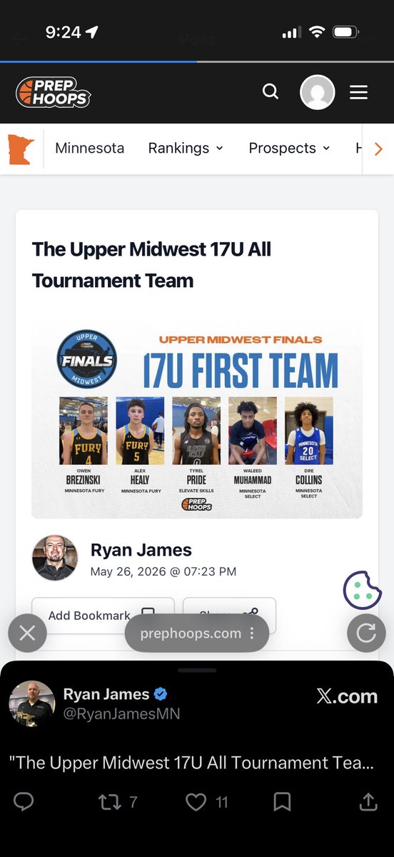 ryan_miskowicz's tweet photo. Proud of my @mnfuryboys Sabin 17U team for battling all weekend with only 7 to finish 3-1 against tough, loaded teams.  And  appreciate @RyanJamesMN for the acknowledgment and positive comments. 

@FreshCoastHoops
@PrepHoops
@PHCircuit
@Coach_Sabin
@NorthstarHoops
@AndOneFilms
@Streethistory
@NorthstarAlex
@stribvarsity 
@Marcus_R_Fuller