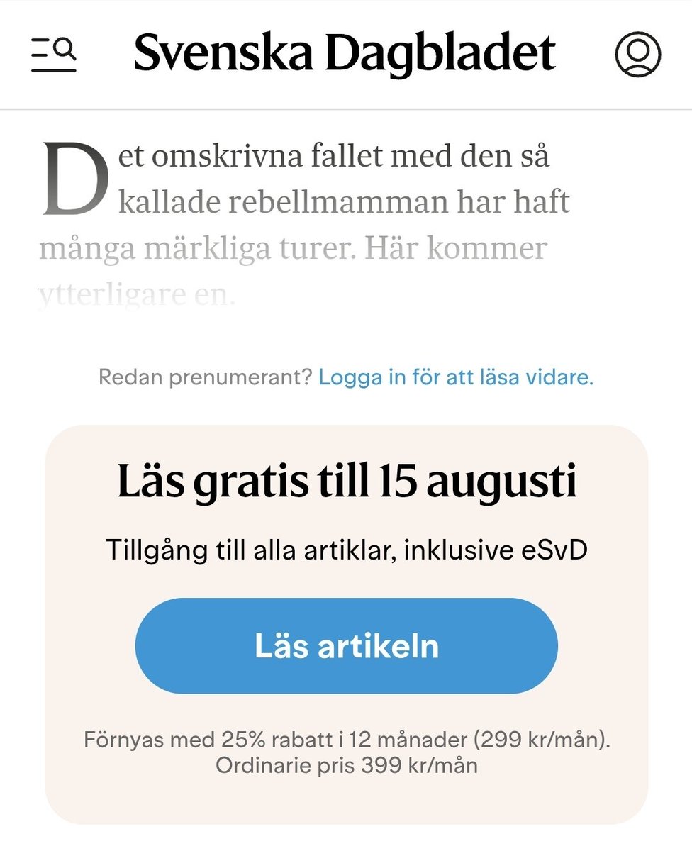 rnord's tweet photo. @brushuvudet @peterwennblad @determinatae @SvDledare Tycker nog ändå det är relativt billigt att läsa den artikeln. https://t.co/RM14t1xbpB